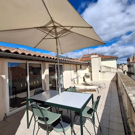 アパート Centre Ville, Terrasse Vue Sur Les Toits, Wifi & Clim